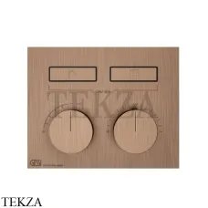 Gessi HI-FI Термостатический смеситель на 2 потока 63004-708, Copper Brushed PVD