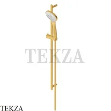 Zucchetti Штанга 80 с круглым ручным душем 3 режима D11 Z95181.C41, brushed gold
