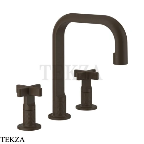 Gessi INCISO+ Смеситель для раковины, 3 отверстия, средний, без гарнитура 58114-845, Dark Bronze