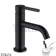 Kludi NOVA FONTE Pura Смеситель для раковины 75, с донным клапаном 202663915, черный матовый