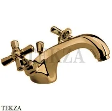 Nicolazzi TEIDE FOUR Смеситель для раковины, с донным клапаном 1932BZ45, бронза classic