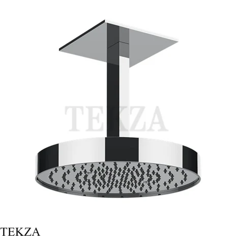 Gessi Incastri Верхняя лейка D30 с потолочным кронштейном 63072-031, хром глянец