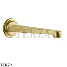 Gessi VENTI20 Излив настенный для раковины 21,5 см 65102-716, Gold Br. PVD