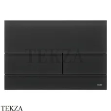 TECE Square II Панель смыва для унитаза, матовое стекло 9240825, черный матовый