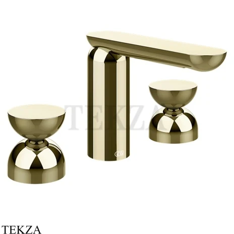 Gessi Perle Смеситель для раковины на 3 отв., без гарнитура 74996-710, шампань глянец