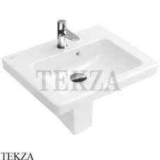 Villeroy & Boch SUBWAY 2.0 Раковина компактная 45х37 с переливом 73154501, белый глянец