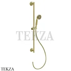 Gessi VENTI20 Штанга в комплекте с душевой лейкой, шланг 65143-716, Gold Br. PVD