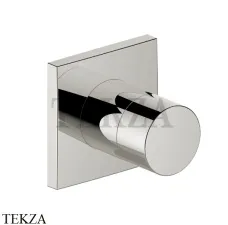 Keuco IXMO Pure Вентиль переключатель на 3 потока, квадрат, внешняя часть 59548050002, Никель шлифованный