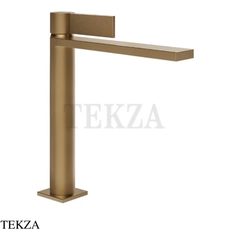Gessi Inverso Diamantato Смеситель для раковины средний, без гарнитуры 73606-791, Deep Bronze Brushed PVD