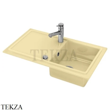 Duravit Cassia 50 Кухонная мойка с крылом 86x51, встраиваемая 7513861900, бежевый глянец
