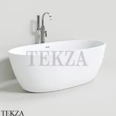 NT Bathroom NT203 Palermo Ванна свободностоящая из литого камня Solid Surface, белый матовый
