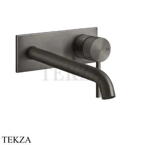 Gessi 316 TRAME Смеситель для раковины, внешняя часть, 17-20 см 54390-707, Black Metal Brushed PVD