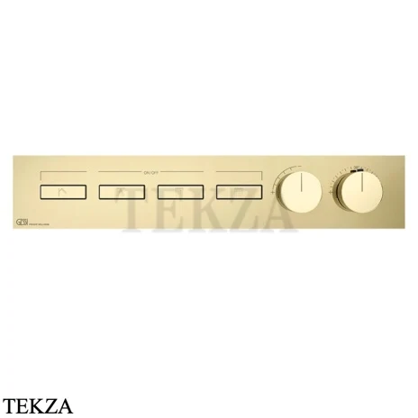 Gessi HI-FI Термостатический смеситель на 4 потока, внешняя часть 63016-710, шампань глянец