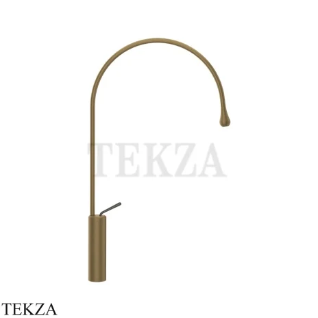 Gessi Goccia Смеситель для раковины высокий, без сливного гарнитура 33610-713, Antique Brass