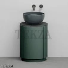 CIELO Arcadia Tiberino Тумба TIMOCC с раковиной Fumo, слив в пол, Muschio