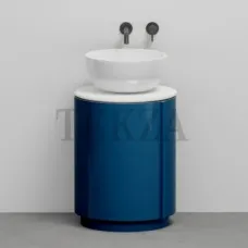 CIELO Arcadia Tiberino Тумба TIMOCC с раковиной белый глянец, слив в пол, Oltremare