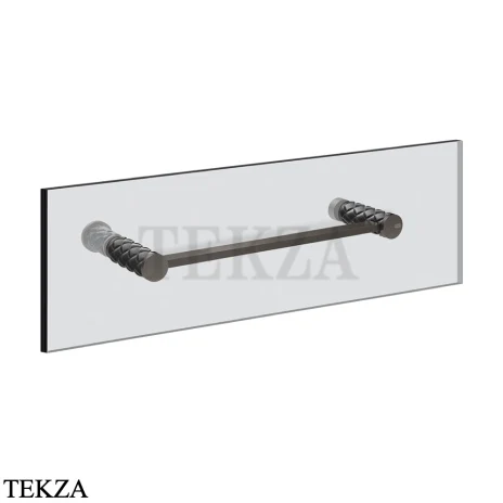 Gessi Pelle Tresse Полотенцедержатель для крепления на стекло, 30 см 78711-440, Nero/ Black Metal Br. PVD