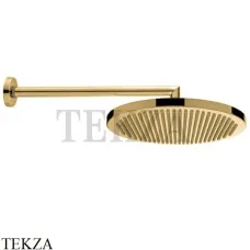 Bossini  APICE Верхний душ с настенным кронштейном 350 мм H70430H.043, Золото Satined