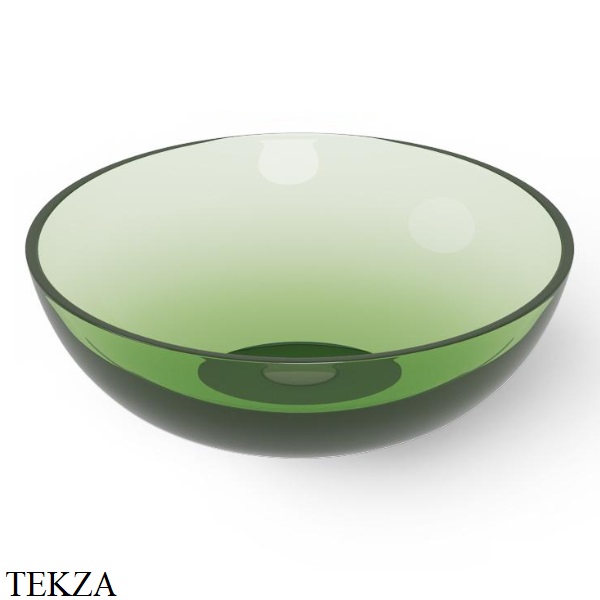 Dea Design Washbasins Раковина настольная D40 см Glasstech DD9038 400 R3, Emerald R3