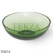 Dea Design Washbasins Раковина настольная D40 см Glasstech DD9038 400 R3, Emerald R3