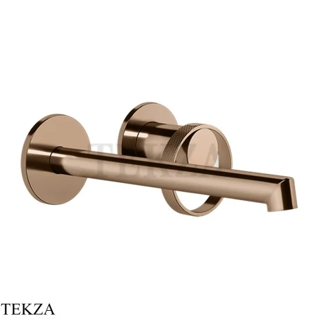 Gessi ANELLO Смеситель для раковины, с длинным изливом, внешняя часть 63383-030, Copper PVD
