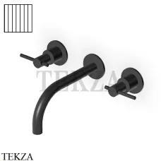 Zucchetti Helm Vertical Смеситель для раковины, внешняя часть ZHL760.XP81G2, brushed total black PVD