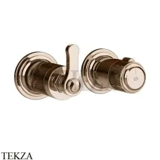 Gessi VENTI20 Термостат для душа, 2 поток, внешняя часть 65235-030, Copper PVD