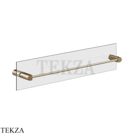 Gessi RILIEVO Полотенцедержатель для крепления на стекло, 60 см 59566-726, Warm Bronze Br. PVD