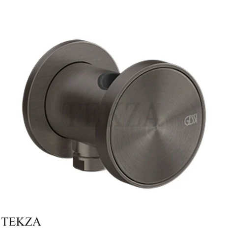 Gessi Origini NATURE Держатель для душевой лейки с выводом воды 66161-707, Black Metal Brushed