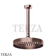 Gessi Inverso Diamantato Верхняя лейка с потолочным кронштейном под размер 63450-030, Copper глянец PVD