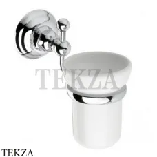 Nicolazzi CLASSICI Стакан настенный, керамика белая 1488CR, хром глянец