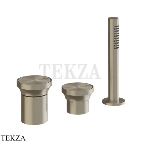Gessi Origini NEUTRAL Смеситель для ванны с гарнитуром, без излива 66043-149, Finox Brushed Nickel