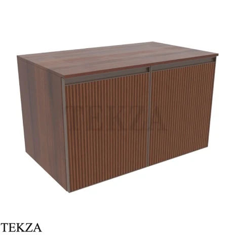 Flaminia Cubika тумба под раковину подвесная 85×50×50 см, 2 дверцы, орех Noce Greca