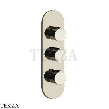 Gessi Ingranaggio-Anello Термостат для душа, 2 потока, внешняя часть 43064-720, Nickel PVD