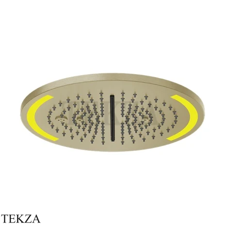 Gessi COLOUR Накладная душевая панель 350, 4 функции 57878-727, Brushed Brass PVD