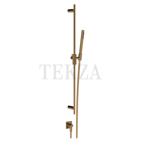 Gessi Inverso RIGATO Душевой комплект с гарнитуром и выводом 73541-791, Deep Bronze Brushed PVD
