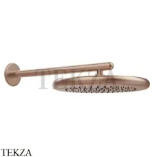 Gessi Goccia Душевая лейка 30,0 с настенным креплением 33756-125, Copper Brushed