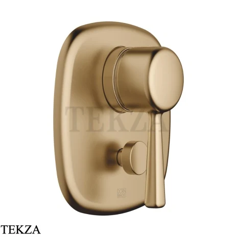Dornbracht COYA Смеситель для душа с переключателем, внешняя часть 36120404-39, Dark Brass сатинированный (PVD)