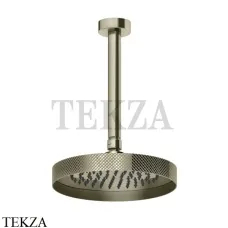 Gessi Inverso Diamantato Верхняя лейка с потолочным кронштейном 63452-720, Nickel PVD