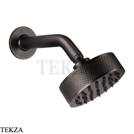Gessi INCISO SHOWER Верхняя душевая лейка с кронштейном 58189-707, Black Metal Brushed PVD