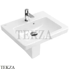 Villeroy & Boch SUBWAY 2.0 Раковина компактная 50х40, с переливом 73155001, белый глянец
