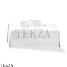 Decor Walther NAPPA KB Коробка для салфеток 0938050 натуральная кожа, белый матовый