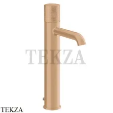 Gessi Habito CESELLO Смеситель для раковины высокий, с донным клапаном 70403-735, Warm Bronze