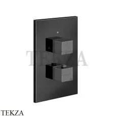 Gessi Rettangolo shower Термостат на 2 выхода, внешняя часть 20184-706, Black Metal PVD