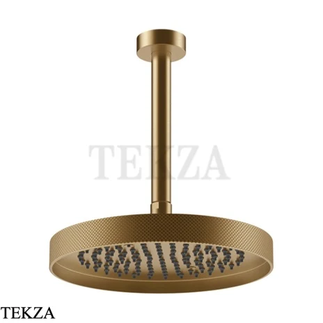 Gessi Inverso Diamantato Верхняя лейка D25,0 см с кронштейном под размер 63653-726, Warm Bronze Br. PVD