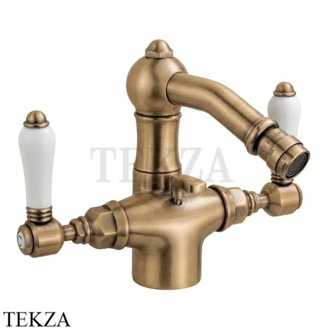 Nicolazzi P.M.BLANC Смеситель для биде, с донным клапаном 1434BZ78, бронза classic