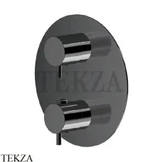 Newform XT Термостат для душа 2,3,4,5 потока, внешняя часть, 67608E.M0.077, Carbon satin