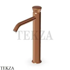 Zucchetti Sablier Смеситель для раковины высокий, без гарнитура ZSL558.XP91, brushed copper PVD