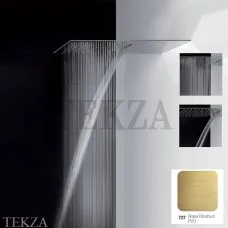 Gessi Private Wellness TREMILLIMETRI Верхний душ, 2 функции 33083-727, Brushed Brass