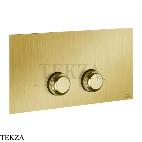 Gessi VENTI20 Клавиша смыва для инсталляции Viega Prevista 54661-716, Gold Br. PVD